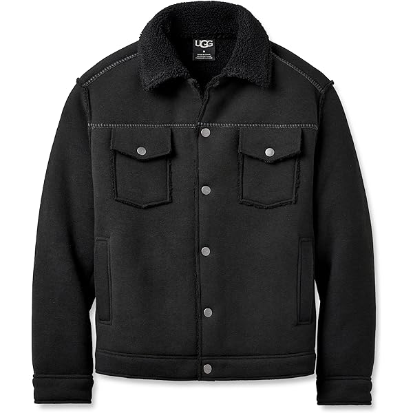 UGG Men's Ashbury Uggfluff Peacoat Jacket, Chestnut, XXL at Amazon