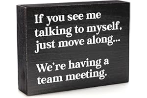 BELLA ROSA HOME Funny Office Decor Sign for Cubicle Decor or Desk Decorations for Women Office - Cute Desk Accessories