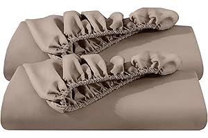 Bare Home 2-Pack Fitted Bottom Sheets Twin XL - Premium 1800 Ultra-Soft Wrinkle Resistant Microfiber - Hypoallergenic - Deep 