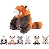 Niuniu Daddy 14" | 3.5 Pound Red Panda Weighted Stuffed Animal, Red Panda Pillowfort Plush Lap Animal Toys for Kids Adults Baby, Plushy Body Pillow for Sleep Hugging Present Birthday Christmas Holiday