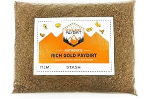 GOLDN PAYDIRT Goldn Gold Paydirt Stash Panning Pay Dirt Bag – Gold Prospecting Concentrate