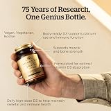 Solgar Vitamin D3 4000 IU 120 Vegetable Capsules - Healthy Teeth Bones view 4