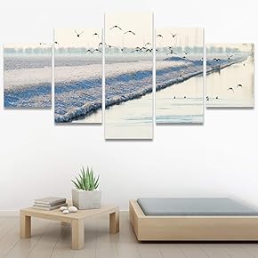 SIGNWIN 5 Panel Canvas Wall Art Modern Art...