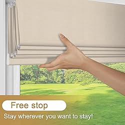 Sulugood No Tools No Drill Cordless Light Filtering