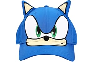 Bioworld Sega Sonic The Hedgehog Big Face with Ears Adjustable Hat