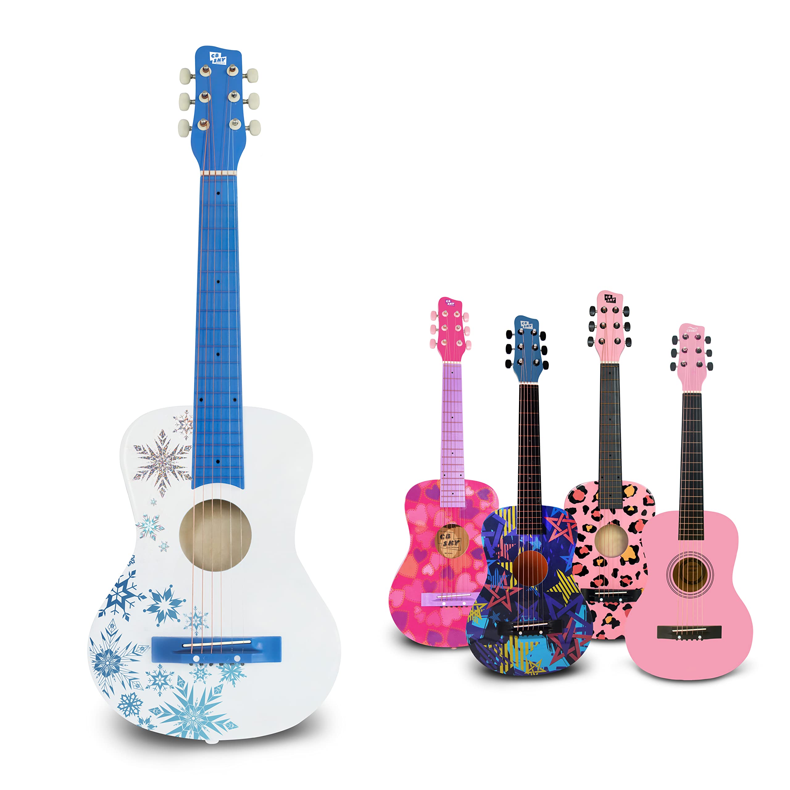 CB SKY 30" Acoustic Guitar (Snowflake) Junior/Student Acoustic Guitar/Kids musical instrument