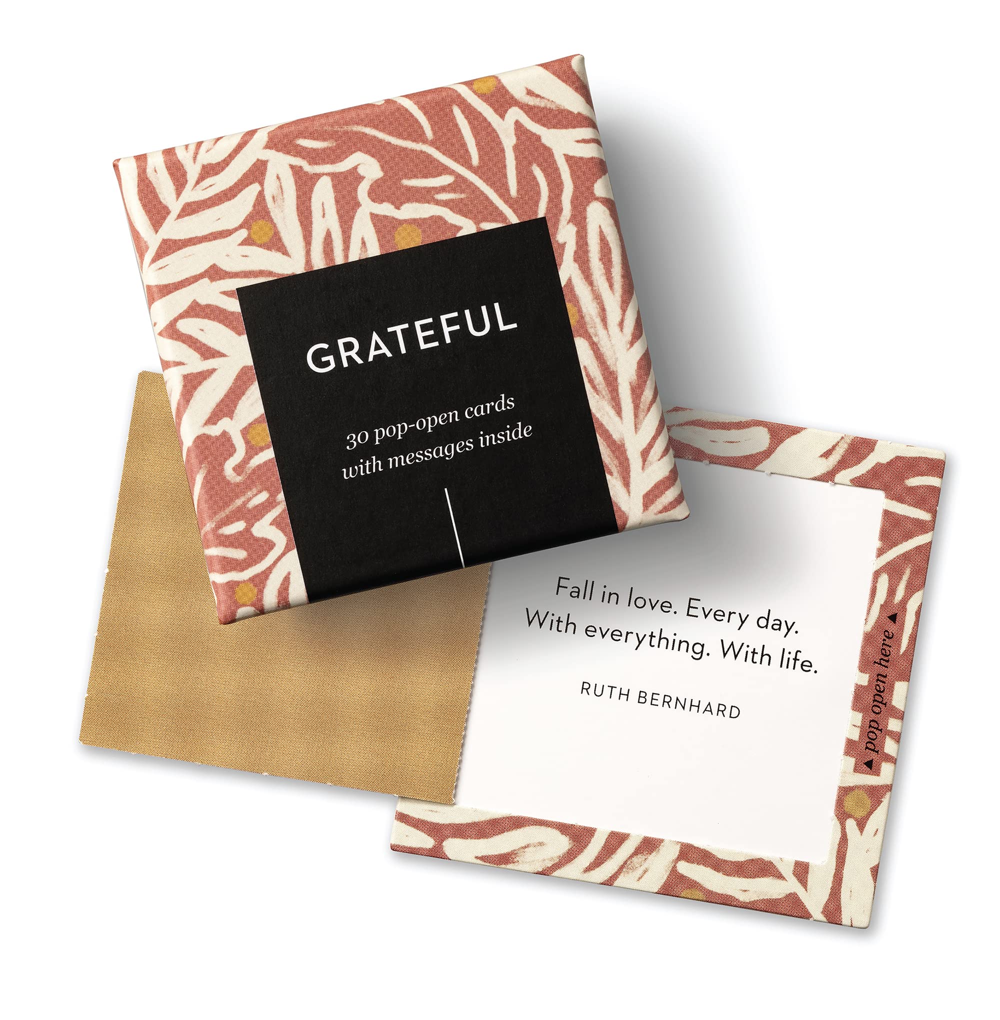 Compendium ThoughtFulls Pop-Open Cards – Grateful – 30 Pop-Open Cards, Each with a Different Inspiring Message Inside