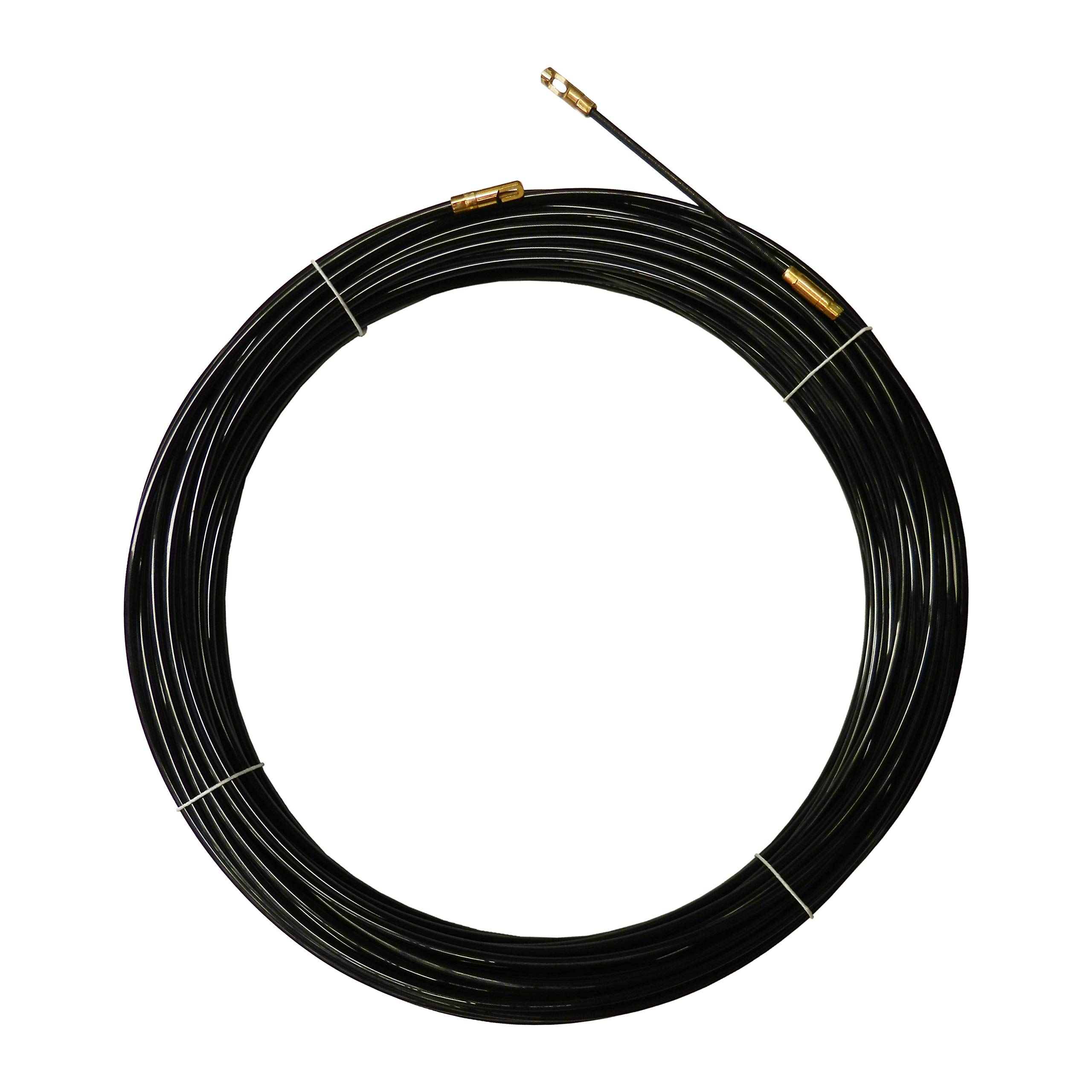 Nylon Cable Pulling fishtape, Black, Ø 4 mm, 20 Meters, with Interchangeable terminals