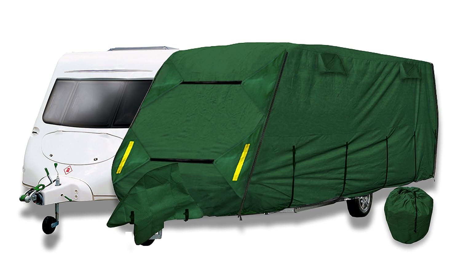 Purely Outdoors CoverPRO Premium Breathable 4Ply Green Caravan Cover