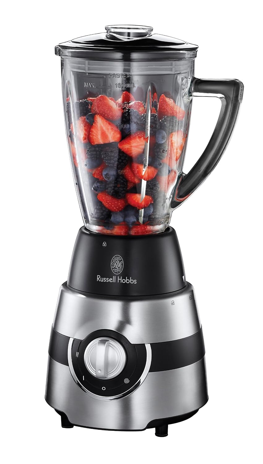 Russell Hobbs Glass Jug Blender, 1.5 L, 500 W Stainless Steel Amazon