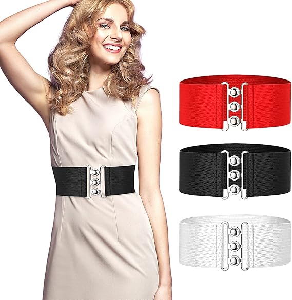 3 Pieces Women Vintage Waist Belt Cinch Belt Retro Style 1950's