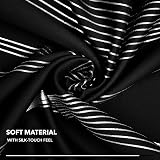 Deconovo Room Darkening Blackout Curtains Eyelet Silver Wave 55x96 2 Panels view 6