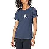 Life is Good. Womens Crusher Tee Lig Daisy, Happy Pink