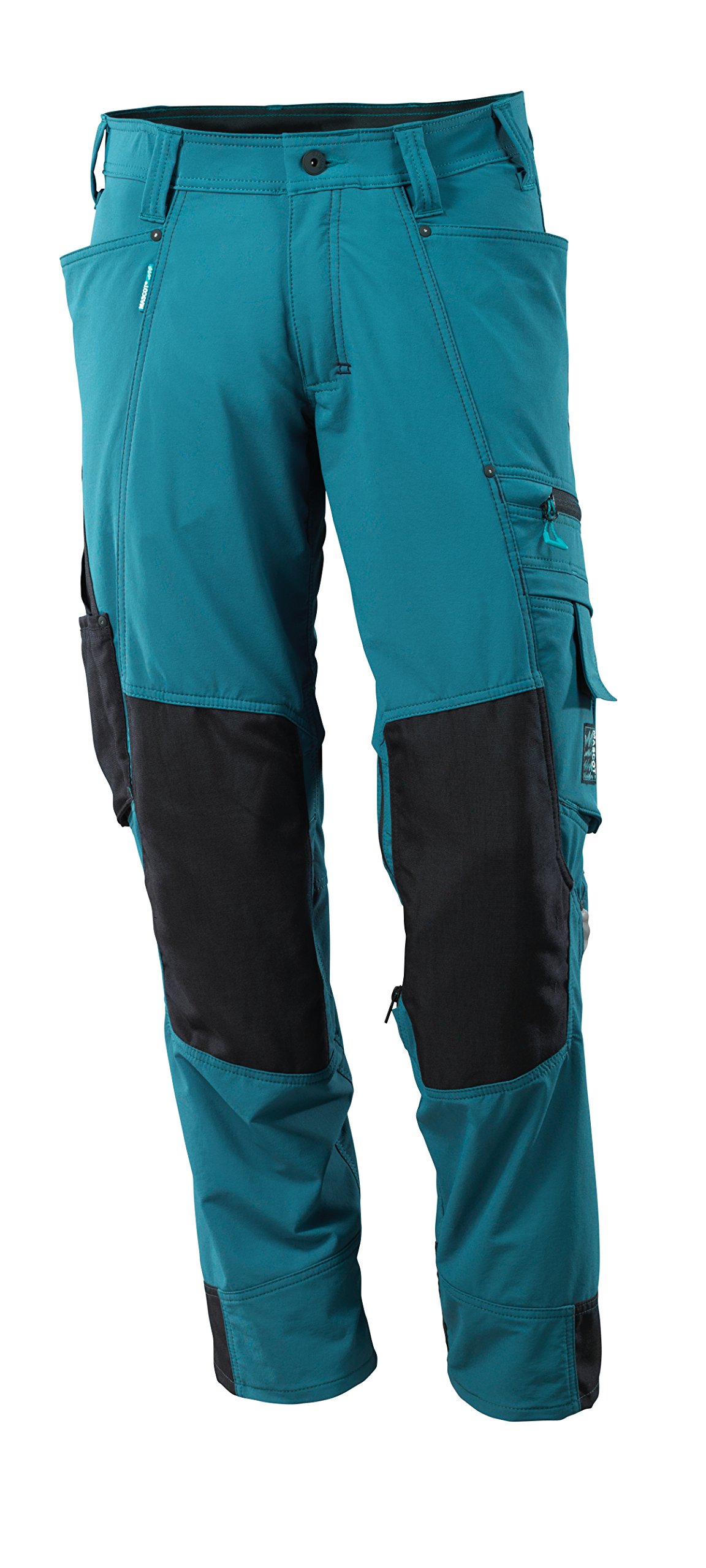 Mascot 17179-311-44-82C44 Trousers with Kneepad Pockets, Dark Petroleum, 82C44