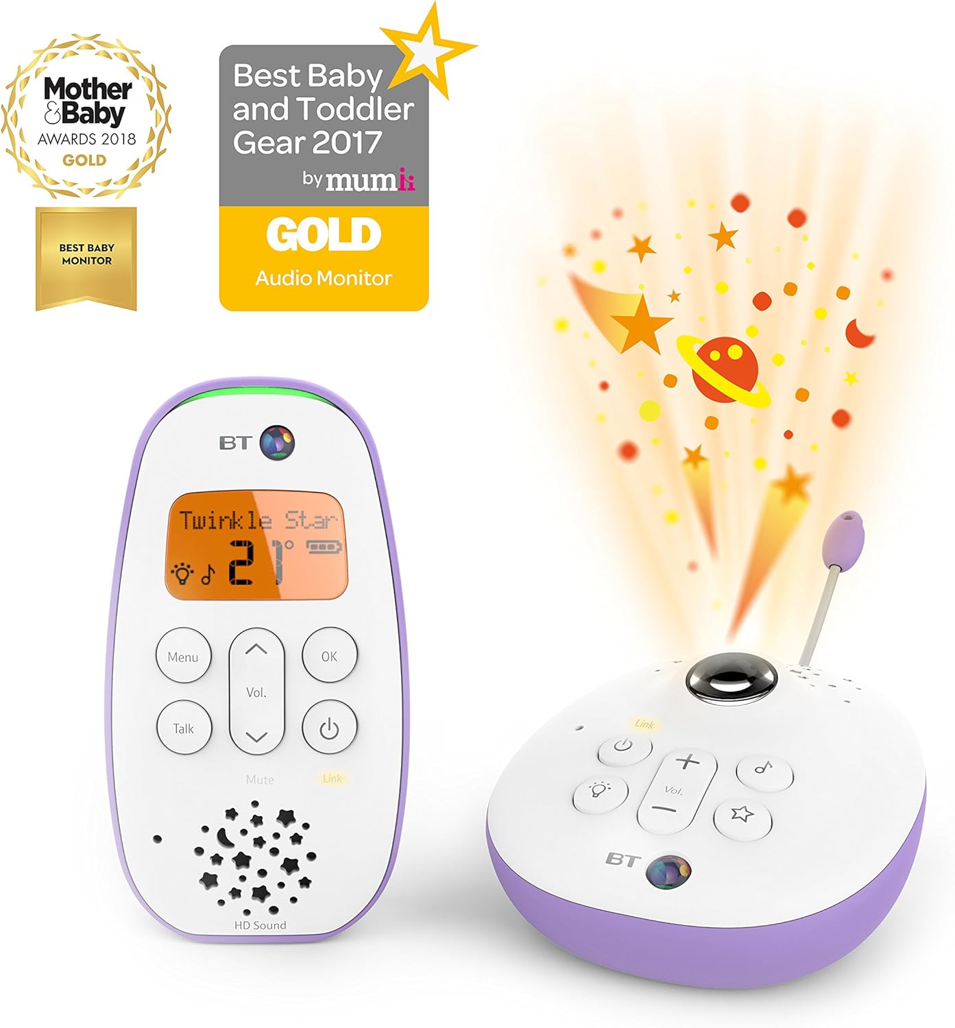 bt digital audio baby monitor 450