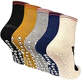 Artfasion Non Slip Socks for Women Grip Socks Novelty Cat Non Skid Socks Ladies Funny Anti Slip Socks 5 Pairs
