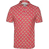 Royal & Awesome Golf Shirts for Men, Golf Polos for Men, Crazy and Funny Shirts for Men's, Bright, Colorful Design