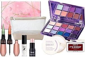 FantasyDay All-in-one Makeup Set Holiday Gift Surprise | Full Makeup Kit for Women Essential Starter Bundle Include Eyeshadow Palette Lipstick Blush Concealer Face Powder Eyeliner Mascara Soft Brush