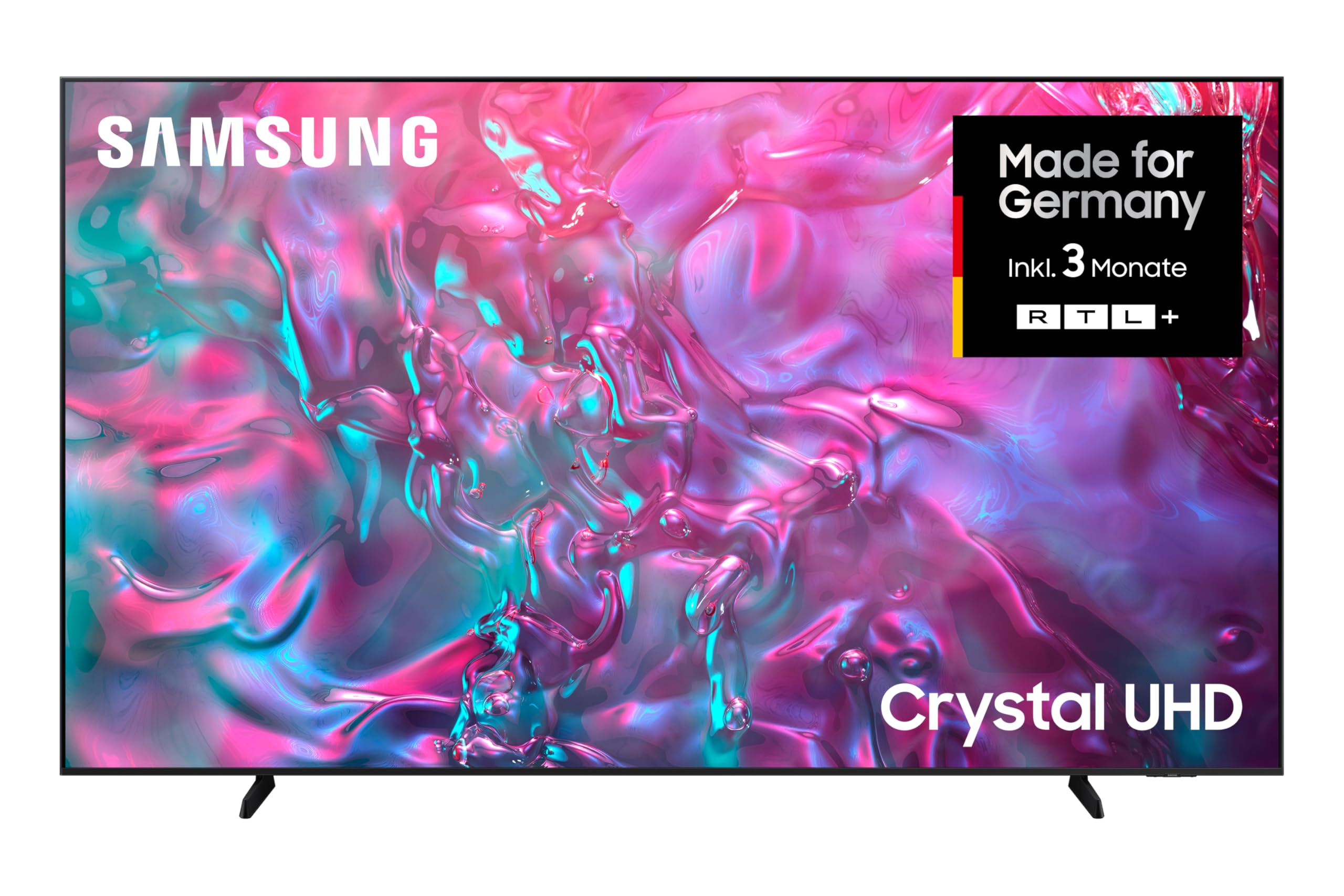 Samsung Crystal UHD 4K DU9079 Fernseher 98 Zoll (249 cm), AI mit Gaming-Hub, Fussball-optimiertes Heimkino, Smart TV mit Alexa, Knox Security, 3D Surround Sound & Q-Symphony, KI TV