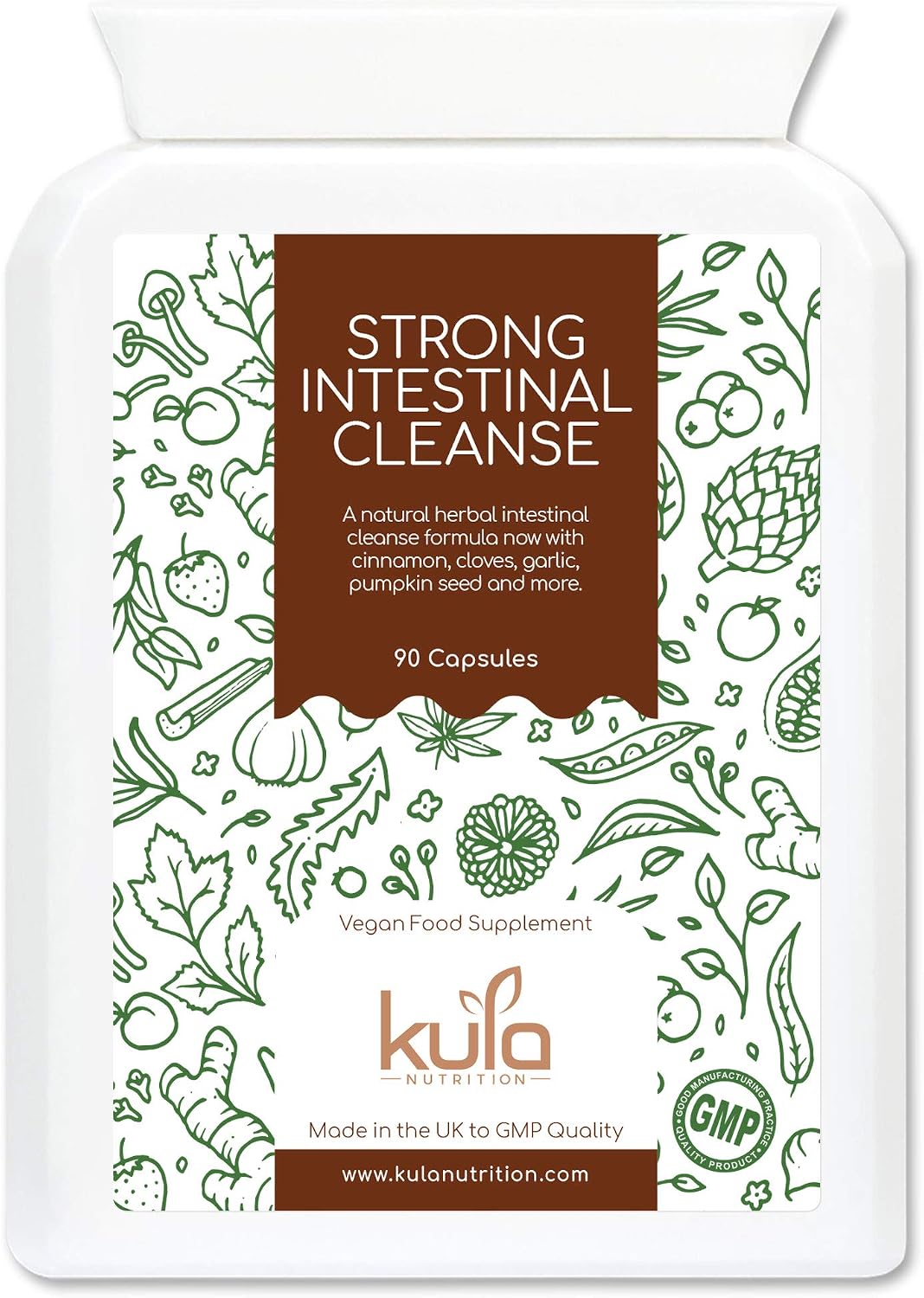 ParaClear, Intestinal Cleanse Complex, Strong Digestive Detox, 90 Vegan Capsules