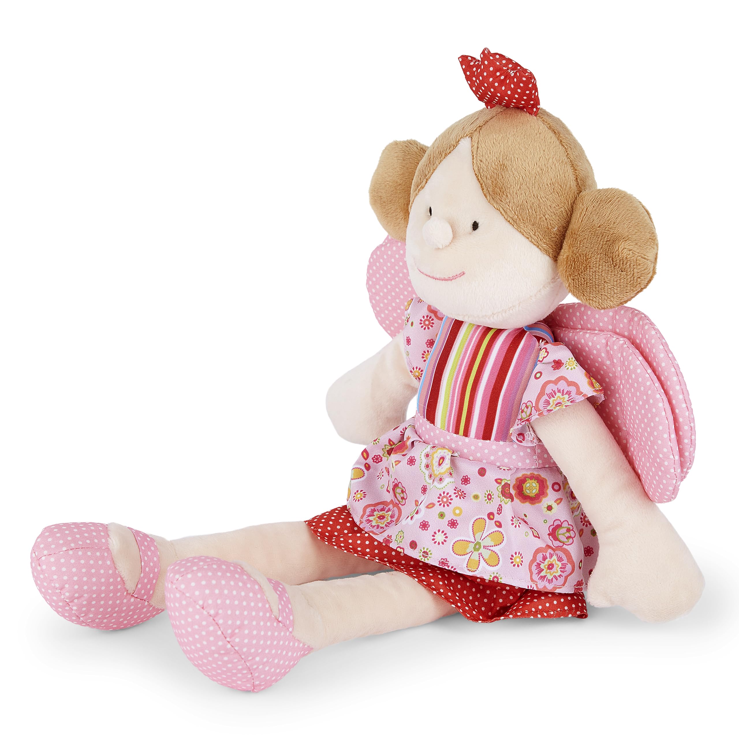 Mousehouse Gifts Pink Fairy Princess Doll Soft Toy With Wings and Crown Gift for Girls