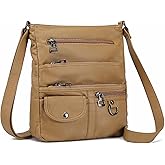 MINICAT Crossbody Purses for Women Multi Pocket Crossbody Bag Soft Leather Cross Body bag for Woman Small Shoulder Bags