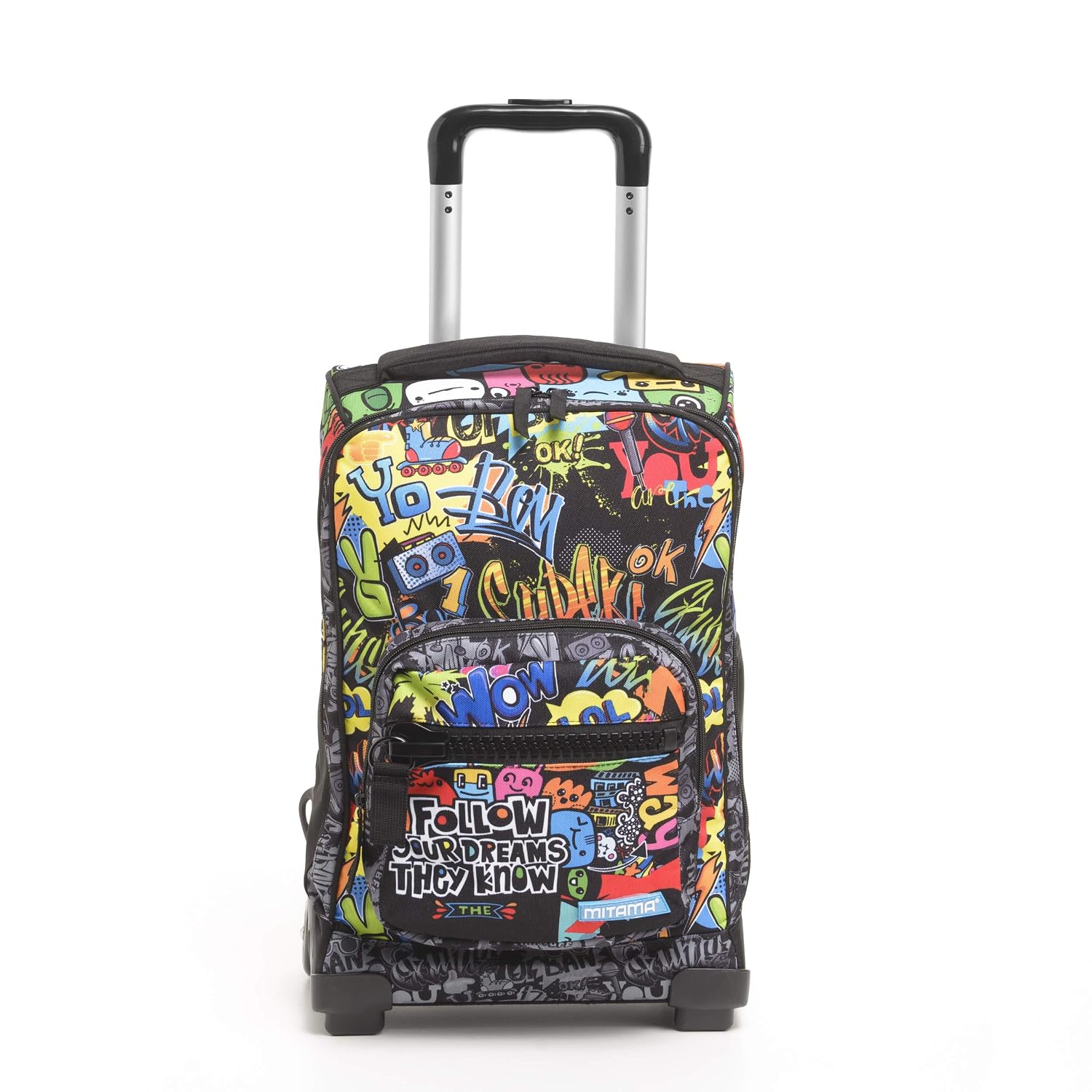 ZAINO TROLLEY MITAMA BOY MURALES 2019 CON STICKERS RIFLETTENTI E BUONO  CINEMA OMAGGIO Cartelle, astucci e set per la scuola urban-earth.co.uk