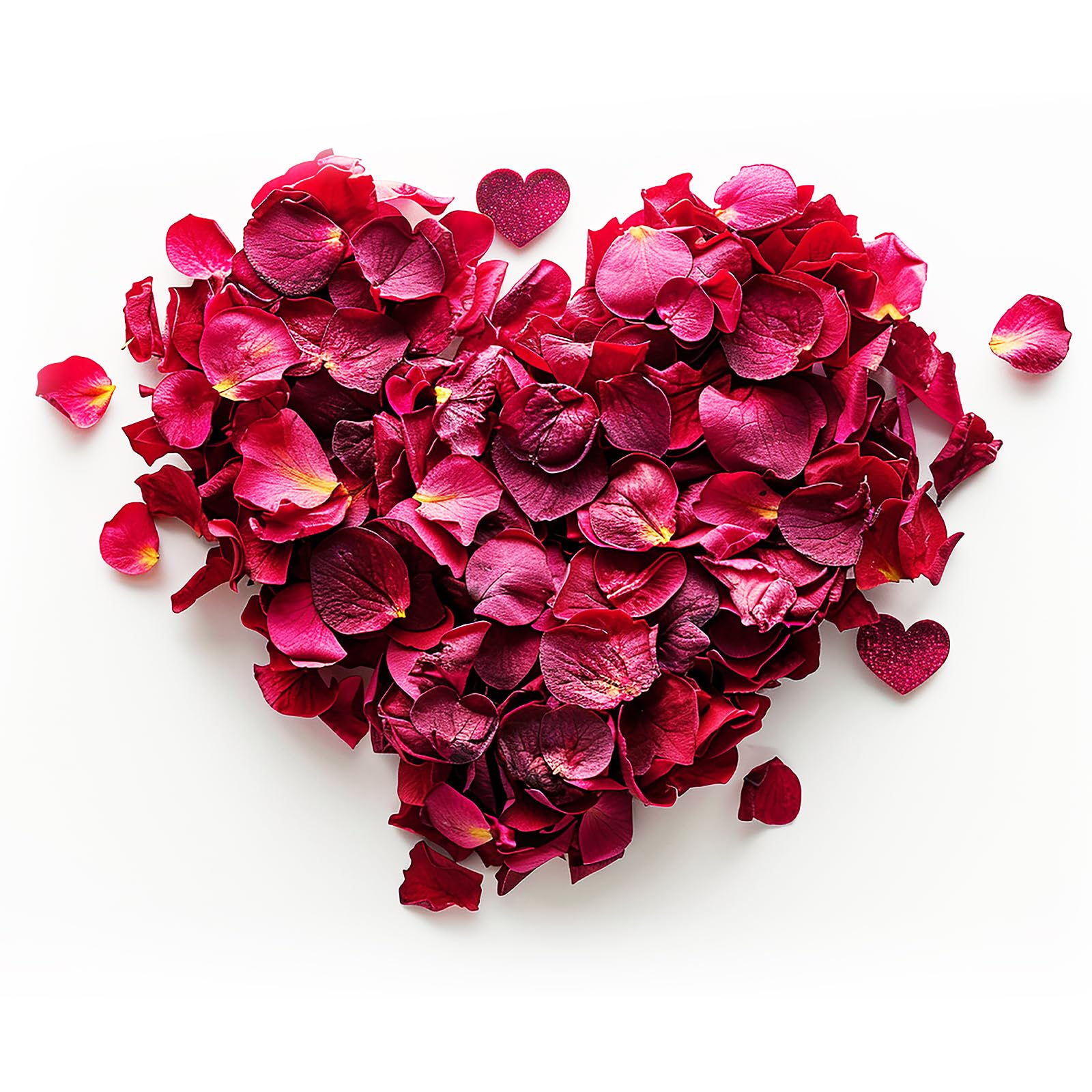 JEKUGOT Wedding Confetti Biodegradable, 150G Dried Rose Petals 100% Natural Confetti Petals, Eco-Friendly Red Rose Wedding Confetti for Foot Bath Body Bath Spa Wedding Home DIY Crafts Accessories