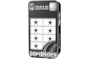 Masterpieces Officially Licensed NFL Detroit Lions 28 Piece Dominoes Game for Adults, For Ages 6+