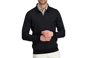 Three Sixty Six Dry Fit Pullover Sweaters for Men - Quarter Zip Fleece Golf Jacket - Tailored Fit