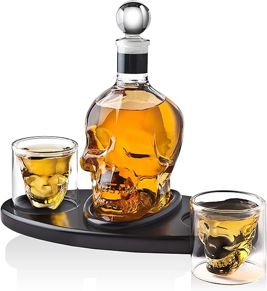 skull whiskey decanter