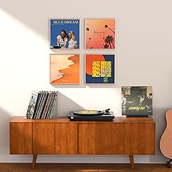 eletecpro 12.5x12.5 Aluminum Record Frame with