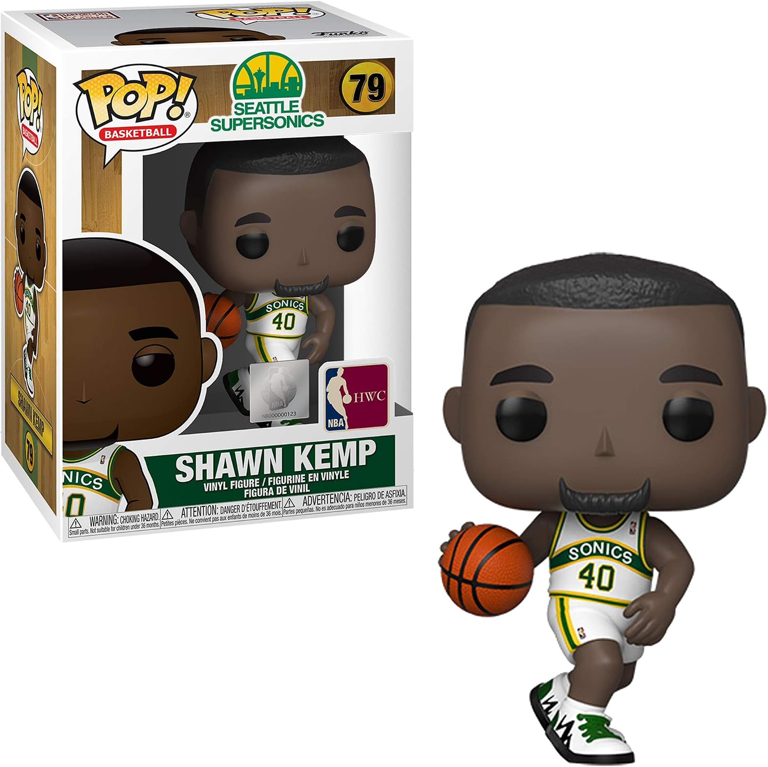 Funko POP! NBA: Legends-Shawn Kemp, (Sonics Home), Collectable Vinyl Figure, Gift Idea, Official Merchandise - Image 4