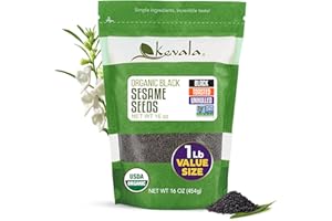 Kevala - Organic Toasted Black Sesame Seeds - 16 oz.