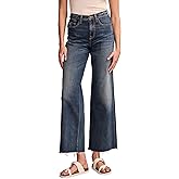 Lucky Brand Womens Stevie High Rise Wide Leg Jeans