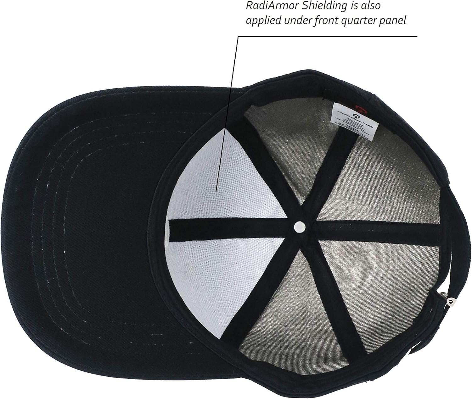 RadiArmor EMF Blocking Hat – Unisex Hat with EMF Blocking Liner That Blocks Over 99% of High Frequency RF Radiation Black: Clothing