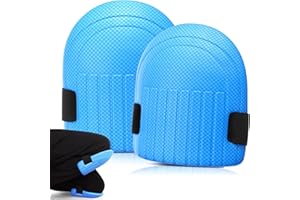 WinnerWhy Gardening Knee Pads for Women and Men Lightweight Waterproof Foam Knee Pads for Gardening and Housework with Adjustable Hook'n'Loop Straps(Blue)