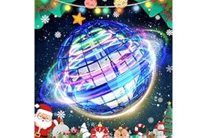 TOMZON A32 Flying Orb Ball Toy 2023, Hover Ball Boomerang Fidget Spinner, Cool Toys Teen Gift for Boys Girls, Drone for Kids with Colorful Light(Blue)