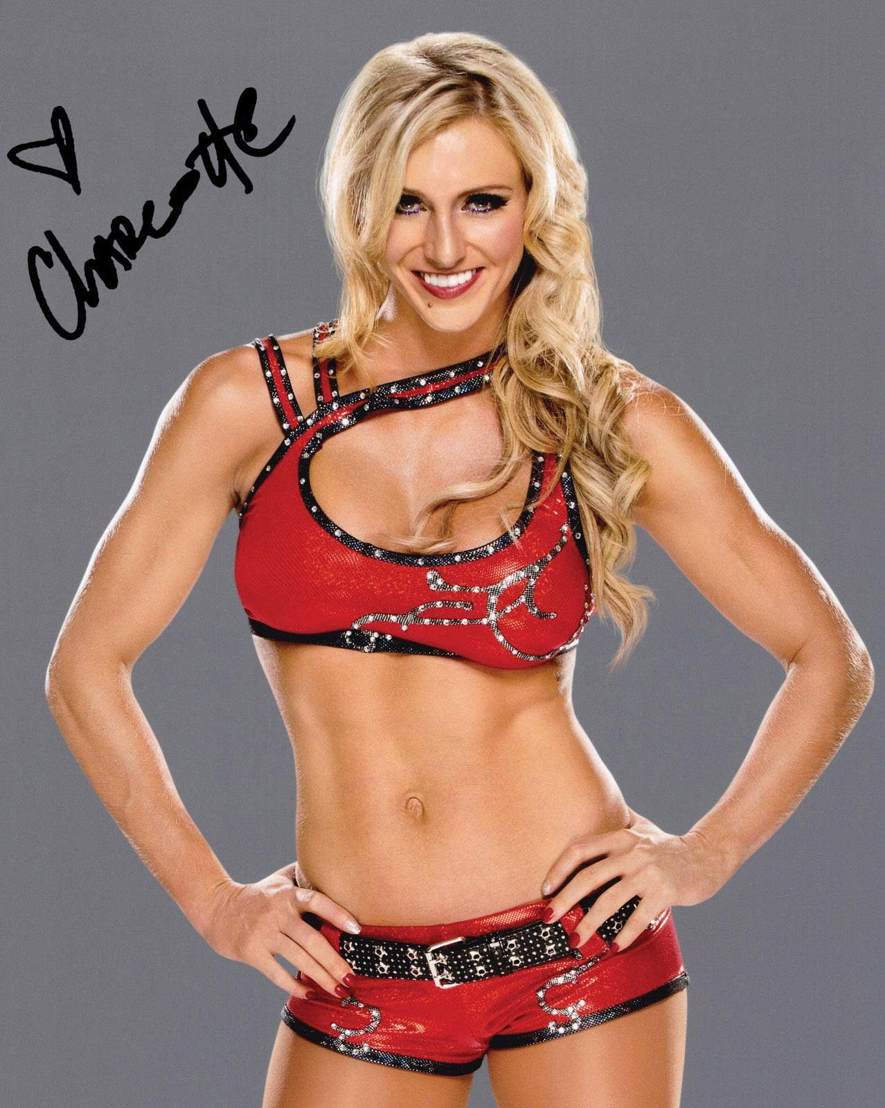 CHARLOTTE WWE | Signed Lab Photo Reprint | 10x8 Size to Fit 10x8 Inch Frames | Lab Quality | Photo Display | Present Gift Collectible
