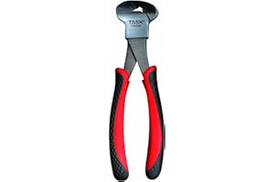 Task Tools T25392 Nipper Pliers, Rubber Grip, 8-Inch
