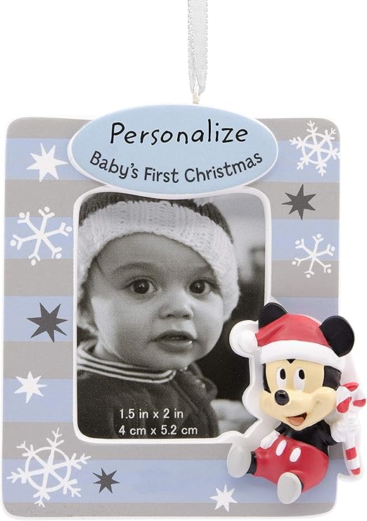 mickey mouse baby's first christmas ornament