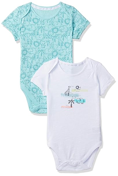 Baby Boys Regular fit Bodysuit (Pack of 2)