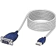 SABRENT USB 2.0 to Serial (9 Pin) DB 9 RS 232 Converter Cable, Prolific Chipset, Hexnuts, [Windows 10/8.1/8/7/VISTA/XP, Mac OS X 10.6 and Above] 10 Feet (CB-9PTF)