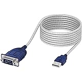 SABRENT USB 2.0 to Serial (9 Pin) DB 9 RS 232 Converter Cable, Prolific Chipset, Hexnuts, [Windows 10/8.1/8/7/VISTA/XP, Mac O