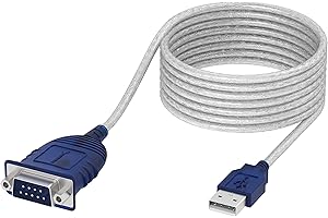 USB Serial Cable, USB to RS232 DB9 Converter Cable, Compatible with routers, switches, CNC Machines, PLCs, Printers, Surveill