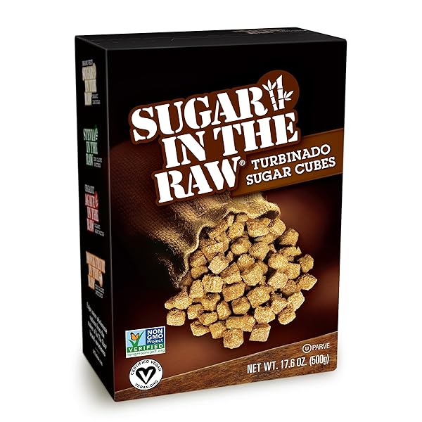 SUGAR IN THE RAW TURBINADO CANE SUGAR CUBES,...