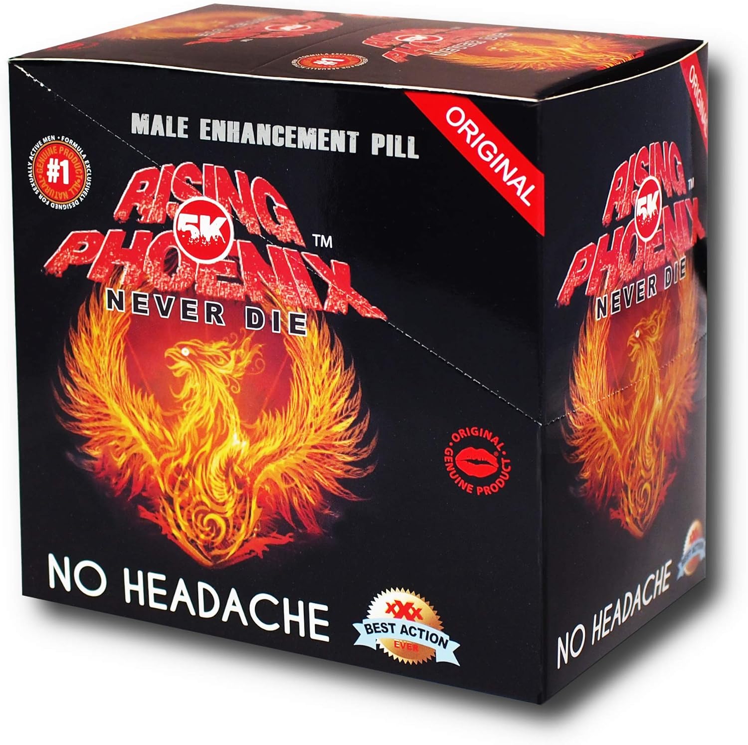 Rising Phoenix 5K Red Performance Pill The New Most Effective Amplifier for Performance, Energy, Stamina and Endurance (24): Health & Personal Care