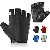 ROCKBROS Cycling Gloves for Men Women - Breathable Bike Gloves - Half Finger Gloves for Daily Cycling Workout Outdoor Sports