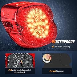 Nilight LED Tail Light Motorcycle Brake Turn Signal