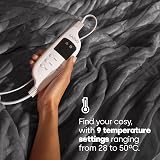 LIVIVO Electric Heated Blanket 160x130cm Ultra Soft Fleece 9 Heat Settings view 3